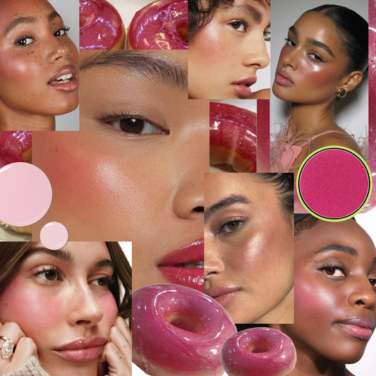 Trending look - glazed raspberry donut blush