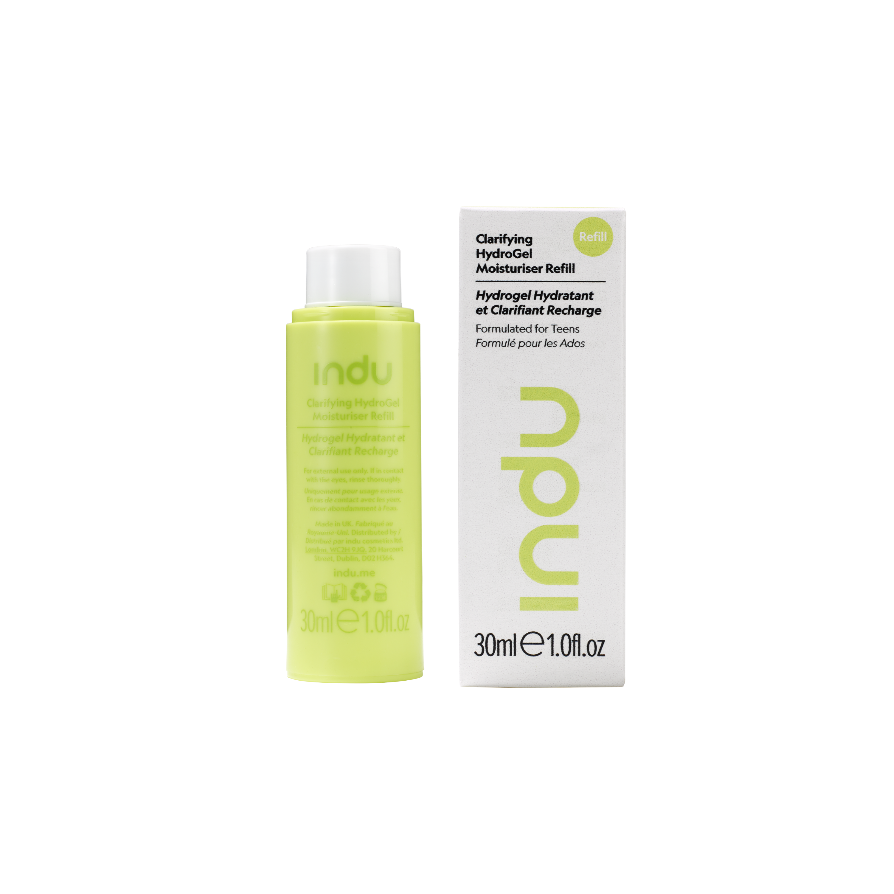 Clarifying HydroGel Moisturiser Refill Skincare Packaging