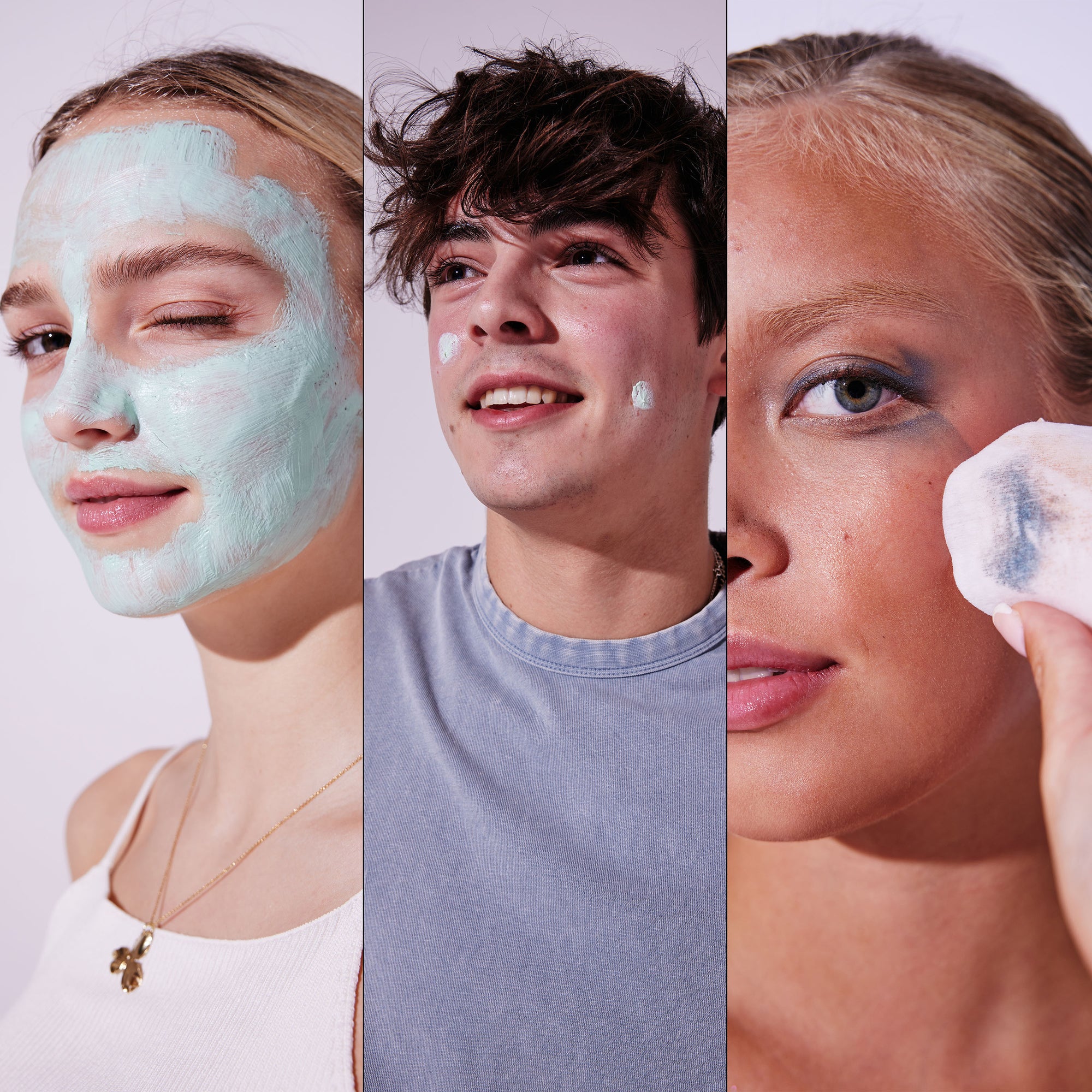 Clarifying Skincare Booster Set Skincare on model