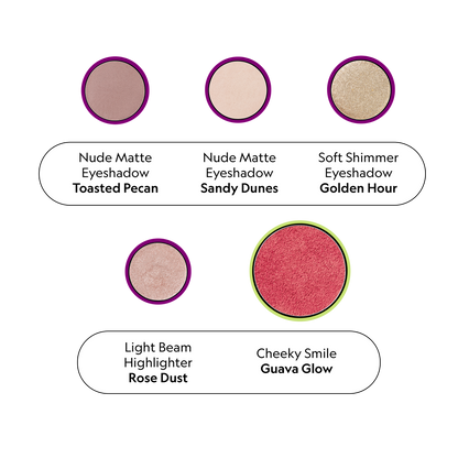 Everyday Natural Palette Edit Makeup contents
