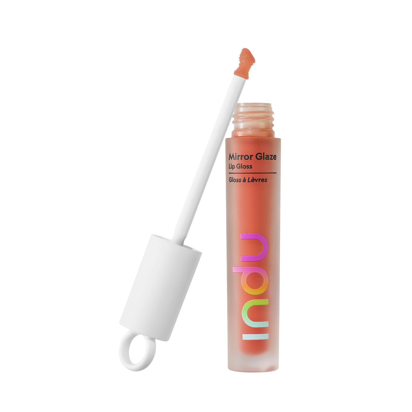 Mirror Glaze Lip Gloss - Peachy Nude Makeup open