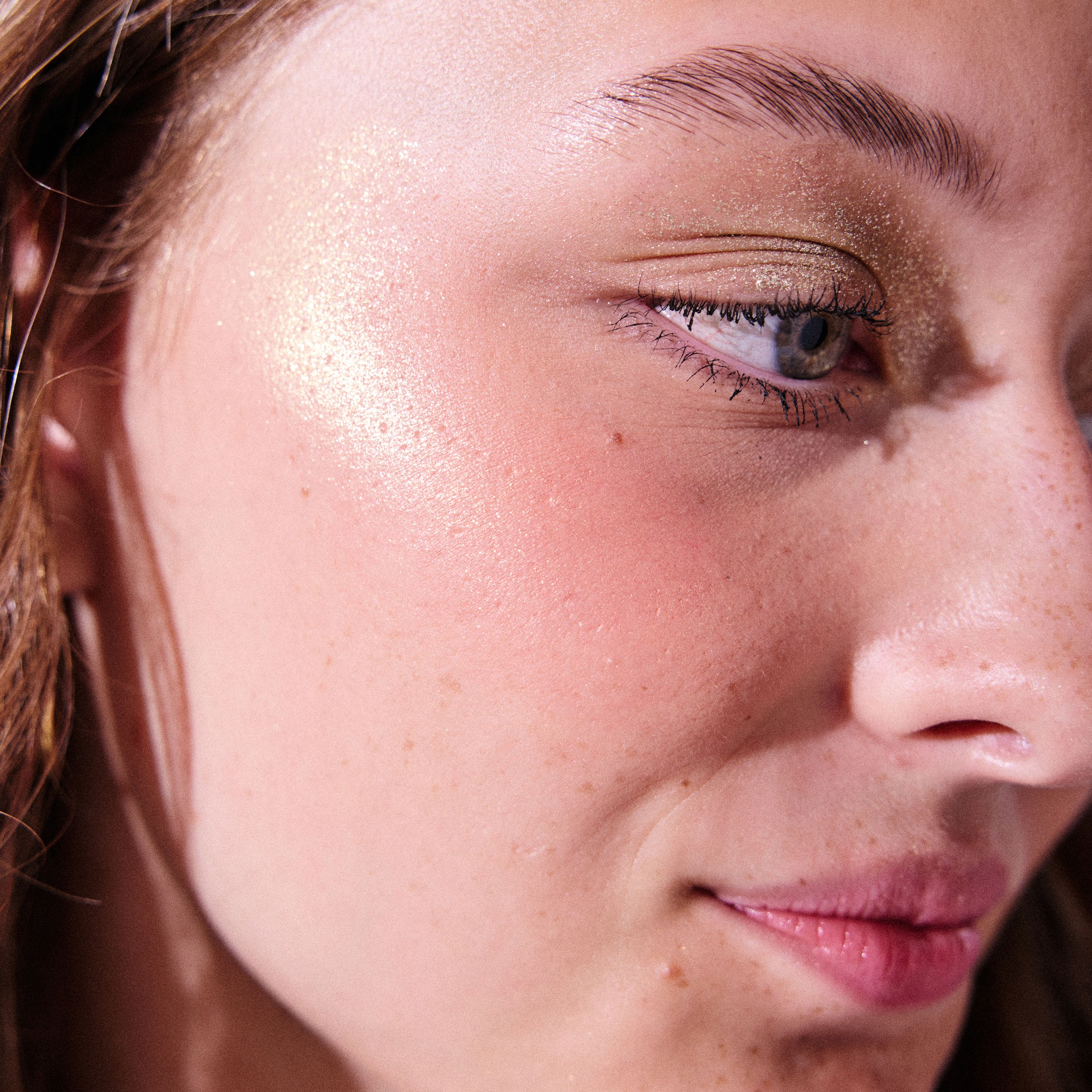 Frosting All Over Shimmer - Gold Rush Makeup model 2