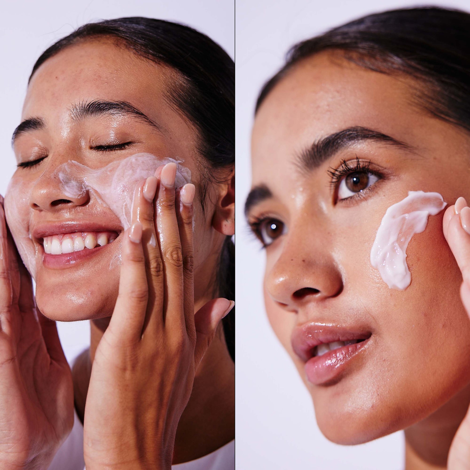 Complete Universal Routine Set Skincare on model